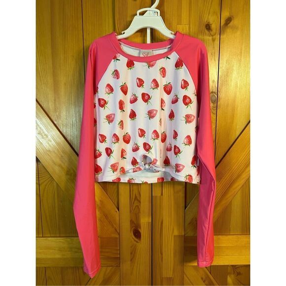 Girls Sol Swim UPF 50 2 Piece Long Sleeve Swimsuit Size 16 nwt (0256) Read - Picture 1 of 8
